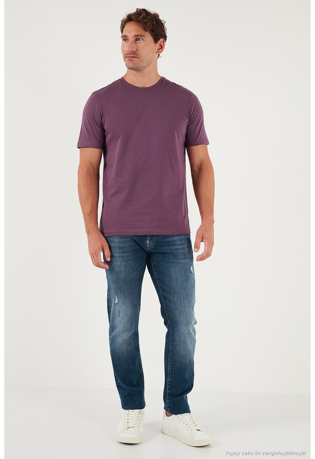 Buratti Pamuklu Regular Fit Bisiklet Yaka 5'li Paket T Shirt Erkek T Shirt 59020204S5 görsel 8