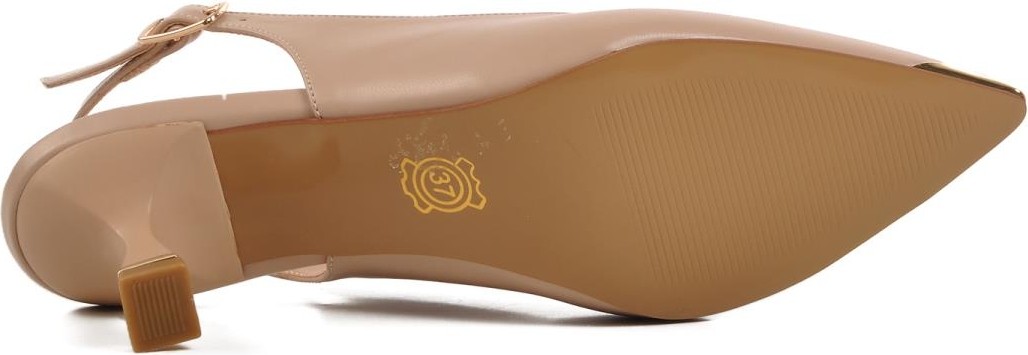 Ayakmod 357140 Z Bej Kadın Topuklu Ayakkabı Stiletto görsel 5