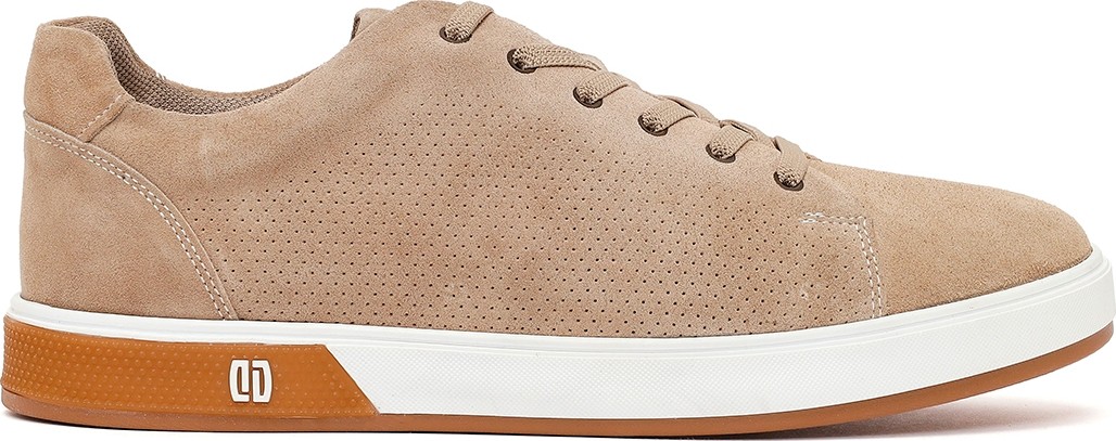 Derimod Erkek Bej Bağcıklı Süet Deri Sneaker 26SFD680810