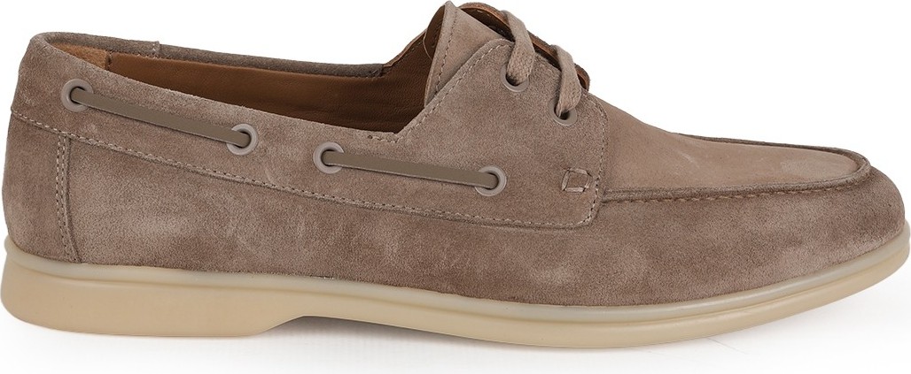 Libero L6035 Kahverengi Hakiki Süet Bağcık Detaylı Termo Taban Erkek Casual Loafer görsel 6
