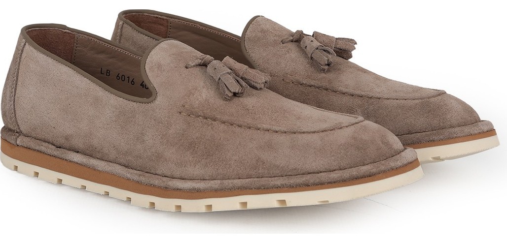 Libero L6016 Hakiki Süet Deri Püskül Aksesuarlı Dişli Taban Erkek Casual Mokasen Loafer görsel 7