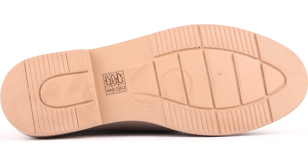 Libero L039.15104 Hakiki Deri Yuvarlak Burun Metal Logo Detaylı Esnek Taban Kadın Comfort Casual Loafer Ayakkabı görsel 8