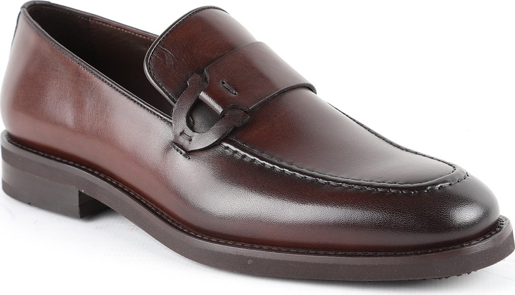 Libero L5875 Hakiki Açma Deri Metal Aksesuarlı Ultra Hafif Eva Taban Erkek Comfort Loafer