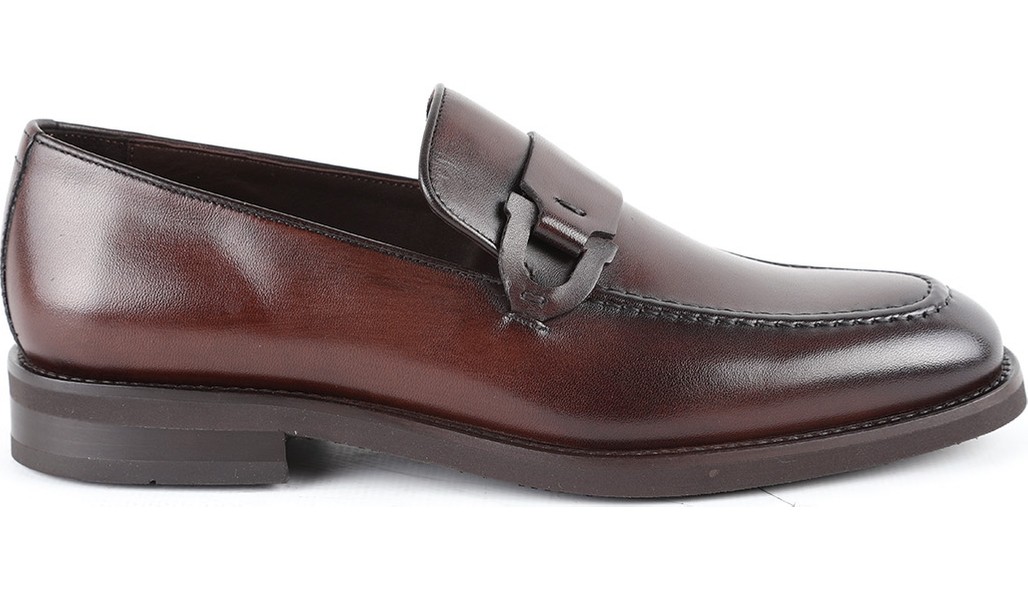 Libero L5875 Hakiki Açma Deri Metal Aksesuarlı Ultra Hafif Eva Taban Erkek Comfort Loafer görsel 2