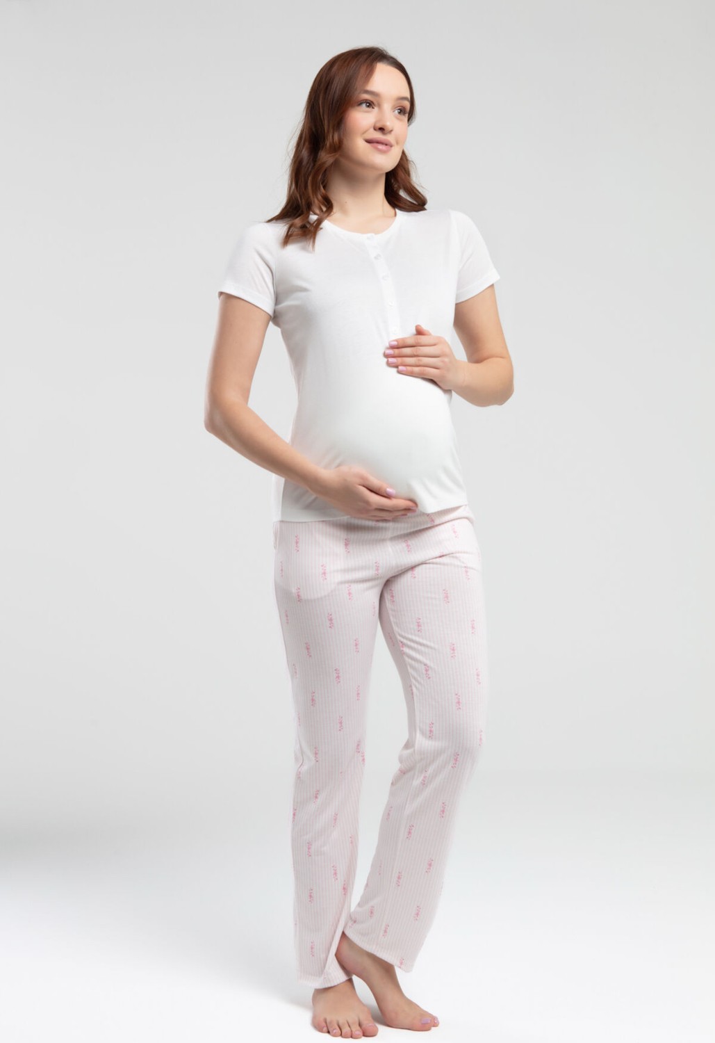 Arnetta Kadın Beyaz Pijama Takımı görsel 2