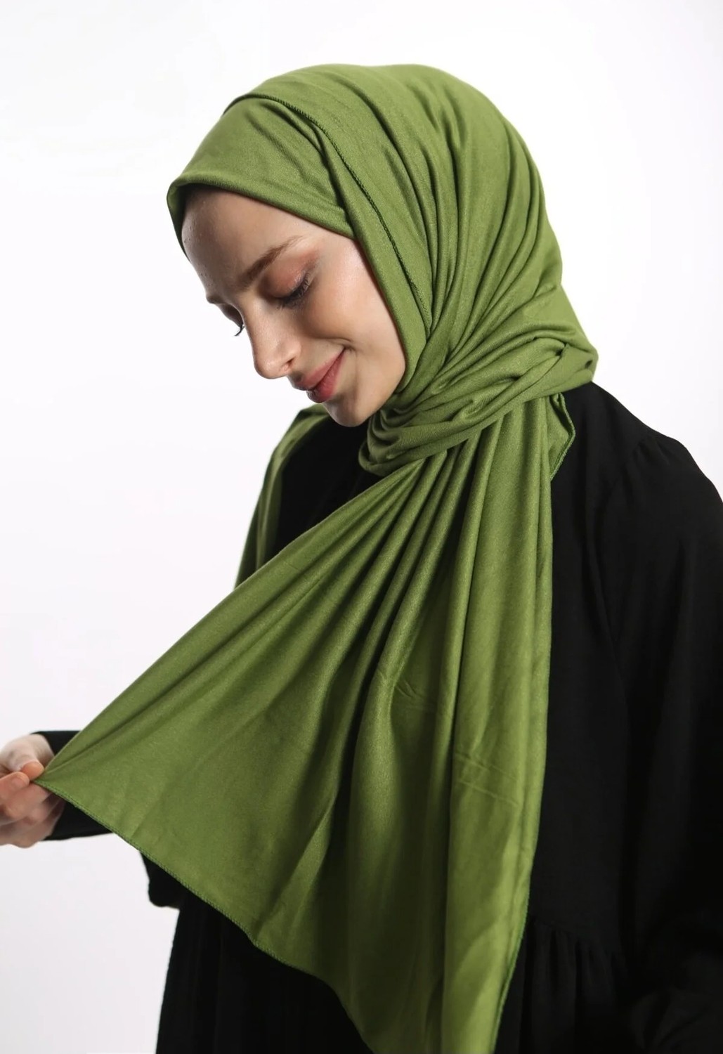 Samara Scarf Luxury Penye Şal - Kadın Tesettür Jersey Hijab Lycra Shawl görsel 7