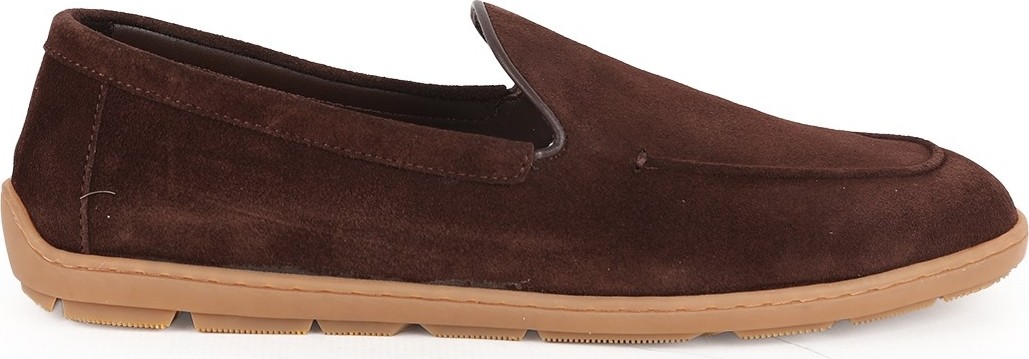 Libero L5991 Kahverengi Hakiki Süet Esnek Kauçuk Taban Erkek Casual Slip-On Loafer görsel 2