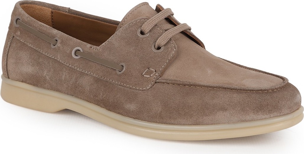 Libero L6035 Kahverengi Hakiki Süet Bağcık Detaylı Termo Taban Erkek Casual Loafer görsel 5