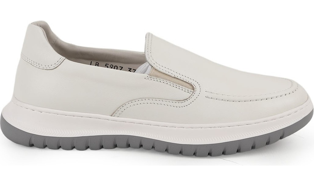 Libero Kadın Comfort Ayakkabı Süet Deri Slip-On Bağcıksız Hafif Eva Taban Açık Vizon LZ5907 görsel 6