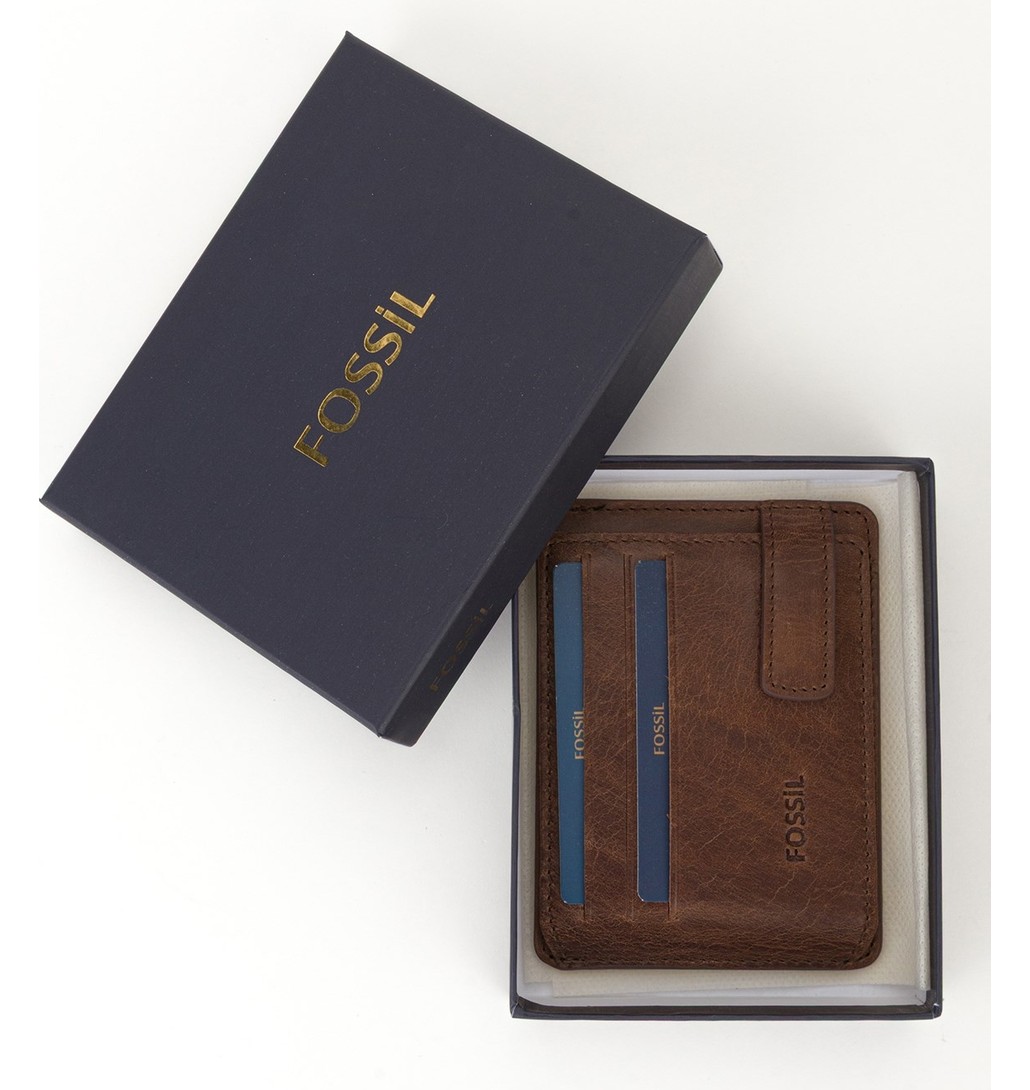 Fossil %100 Hakiki Deri El Portföyü Kartlık görsel 6