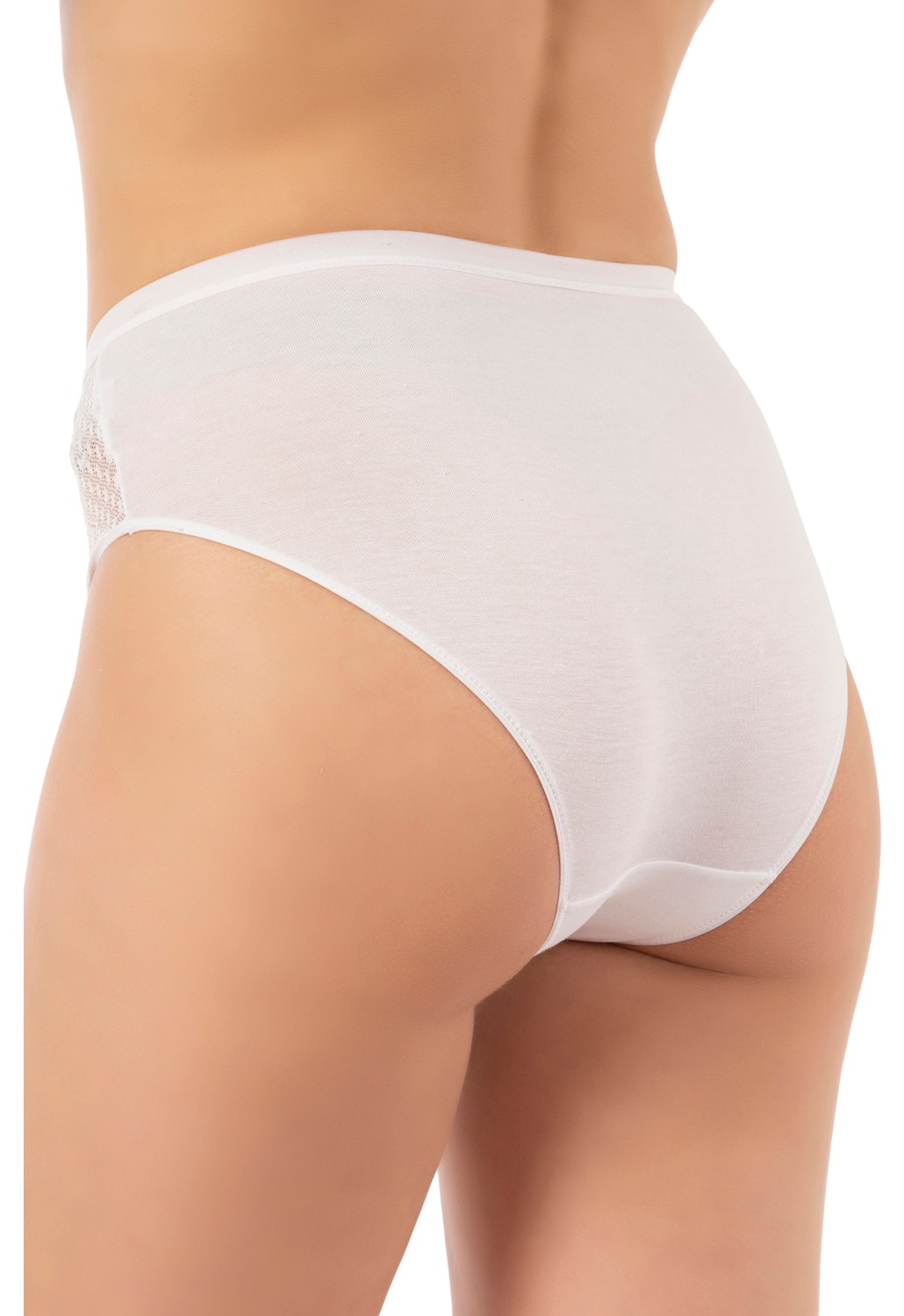 Özkan Underwear Özkan 25592 3'lü Paket Kadın Pamuklu Modal Esnek Rahat Dantelli Bato Külot görsel 3