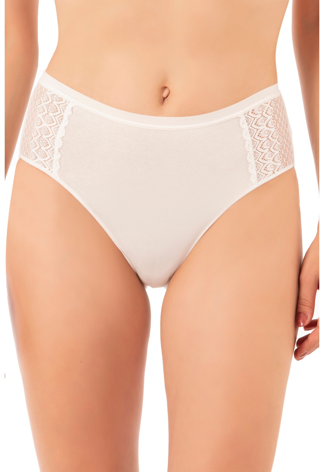 Özkan Underwear Özkan 25592 3'lü Paket Kadın Pamuklu Modal Esnek Rahat Dantelli Bato Külot görsel 7