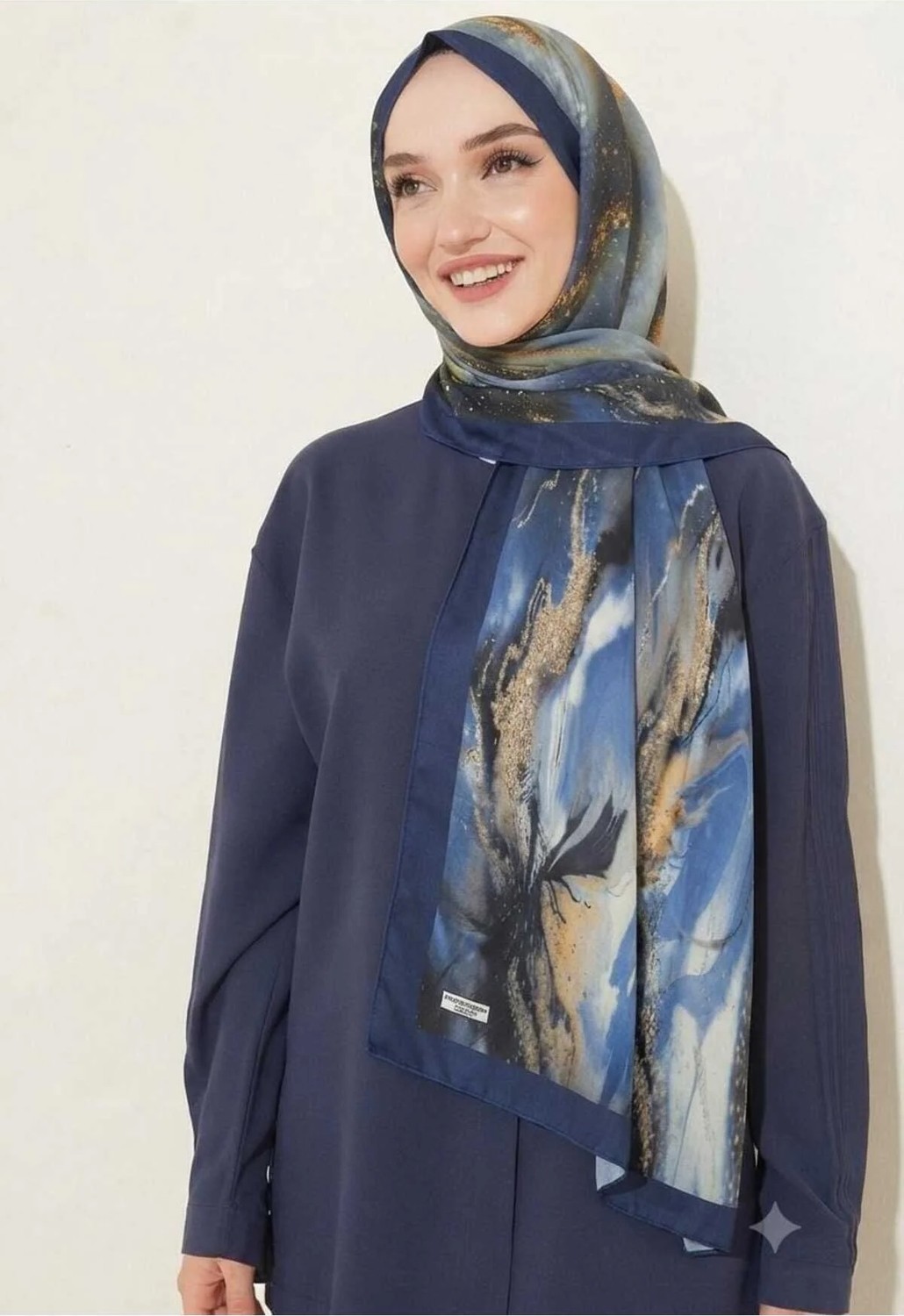 Samara Scarf Desenli Bambu Kraş Şal