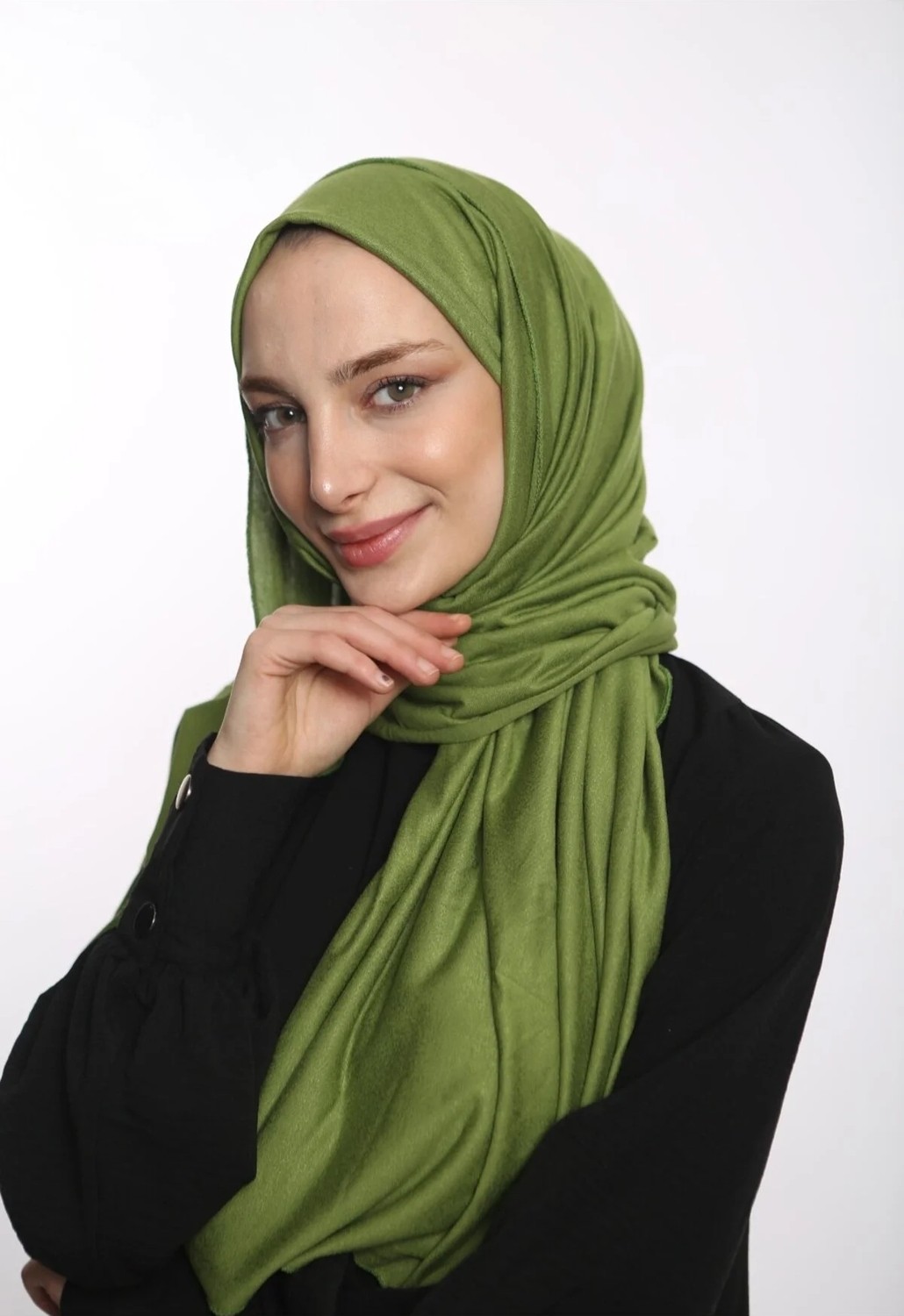 Samara Scarf Luxury Penye Şal - Kadın Tesettür Jersey Hijab Lycra Shawl görsel 6