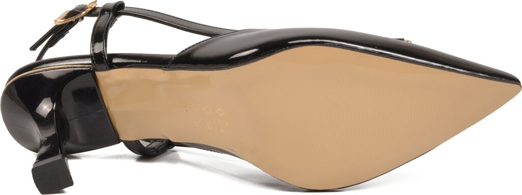 Pierre Cardin Siyah Rugan Kadın Abiye Ayakkabı PC-55775 Z görsel 5