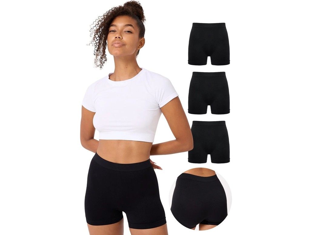Forever More 3'lü Kadın Dikişsiz Basic Boxer görsel 7