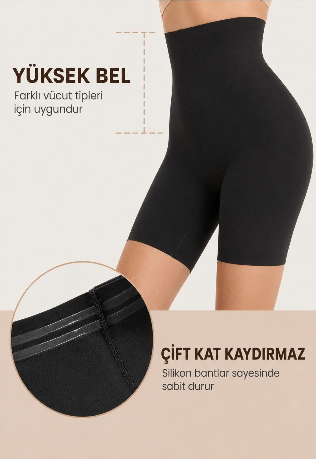 Formactive 3020 Kadın Lazer Kesim Korse - Push Up & Seamless Dikişsiz İç Giyim Siyah XL görsel 2