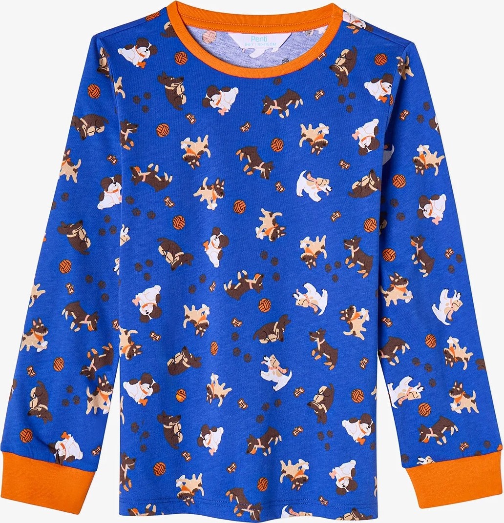 Penti Erkek Çocuk Saks Paws&play Pamuklu Uzun Kollu 2'li Pijama Takımı görsel 6