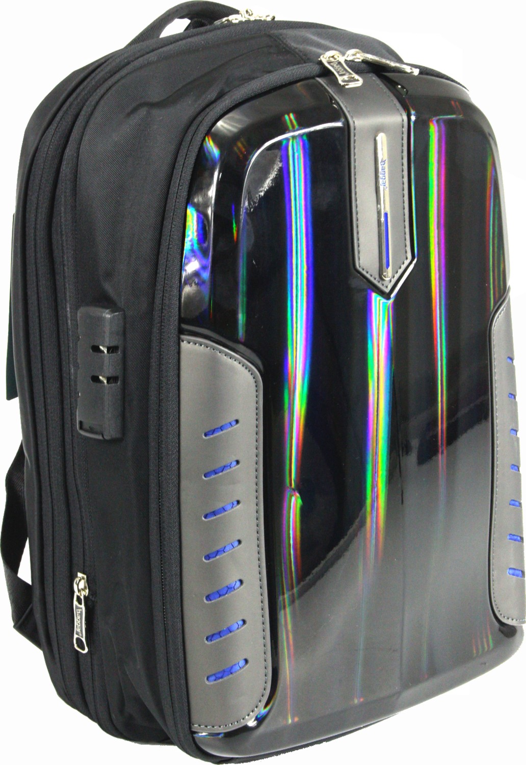 Baggaj S24138 Polyester Laptop/sırt Çantası Siyah - Mavi görsel 3