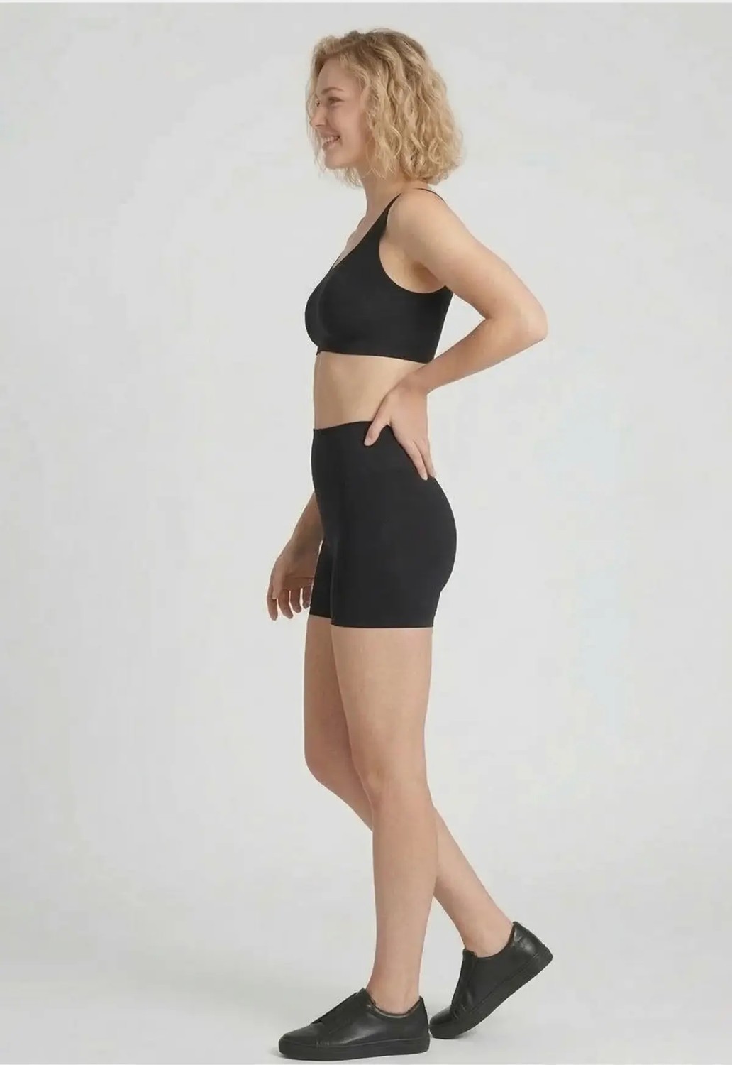 Formactive 325 Kadın Lazer Kesim Boxer, Dikişsiz, İz Bırakmayan ve Konforlu İç Giyim Siyah XL görsel 2