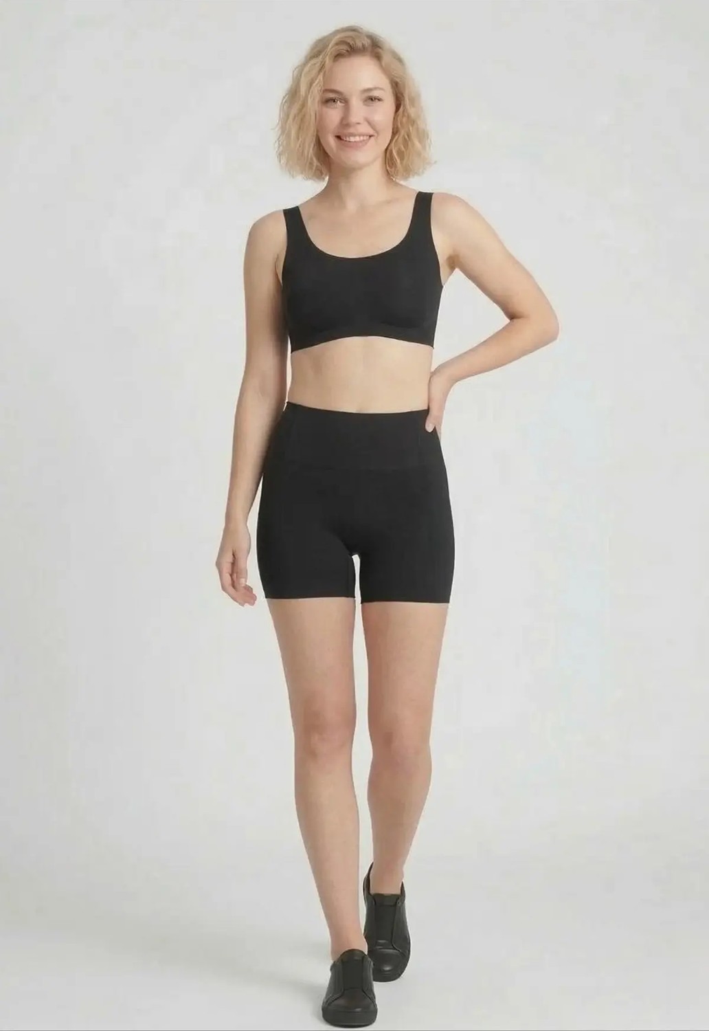 Formactive 325 Kadın Lazer Kesim Boxer, Dikişsiz, İz Bırakmayan ve Konforlu İç Giyim Siyah XL görsel 4