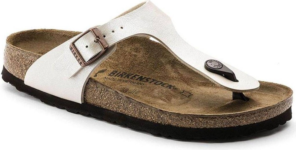 Birkenstock Gizeh Bf Kadın Ekru Terlik görsel 6