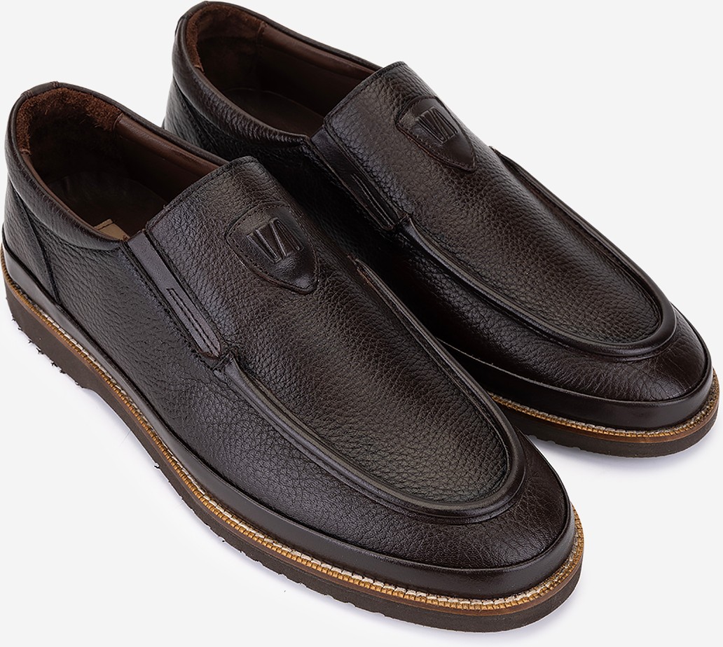 Valmenti Erkek Hakiki Deri Kahverengi Loafer Ayakkabı 374 1401 Erk Ayk SK25-26 Kahve Fltr görsel 2
