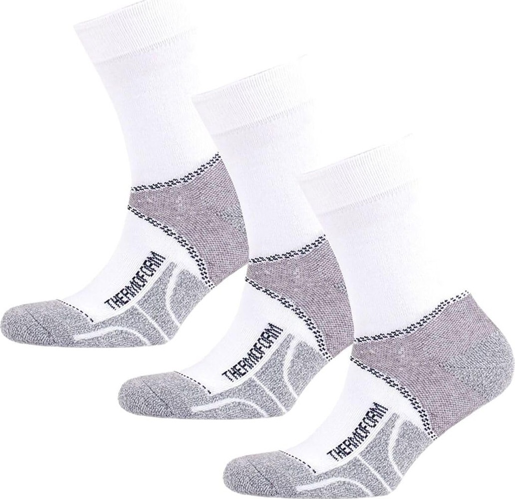 Die Grup Thermoform Unisex Walking Uzun Çorap, Beyaz, 3'lü Paket, 35-38 Beden