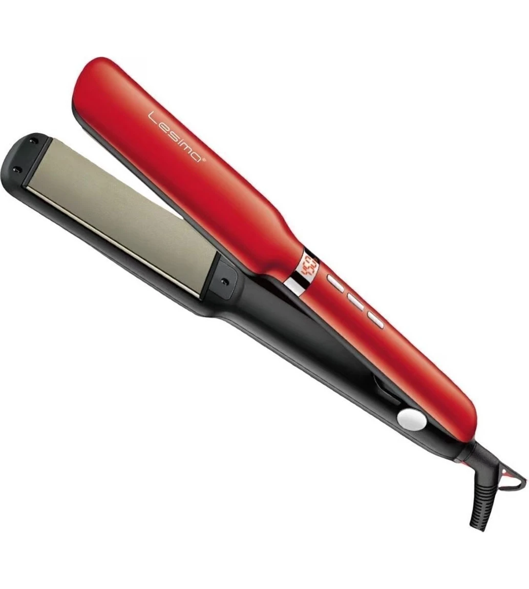 Resim Kırmızı 450 Derece Isı Saç Şekillendirici ve Düzleştirici Maşası 