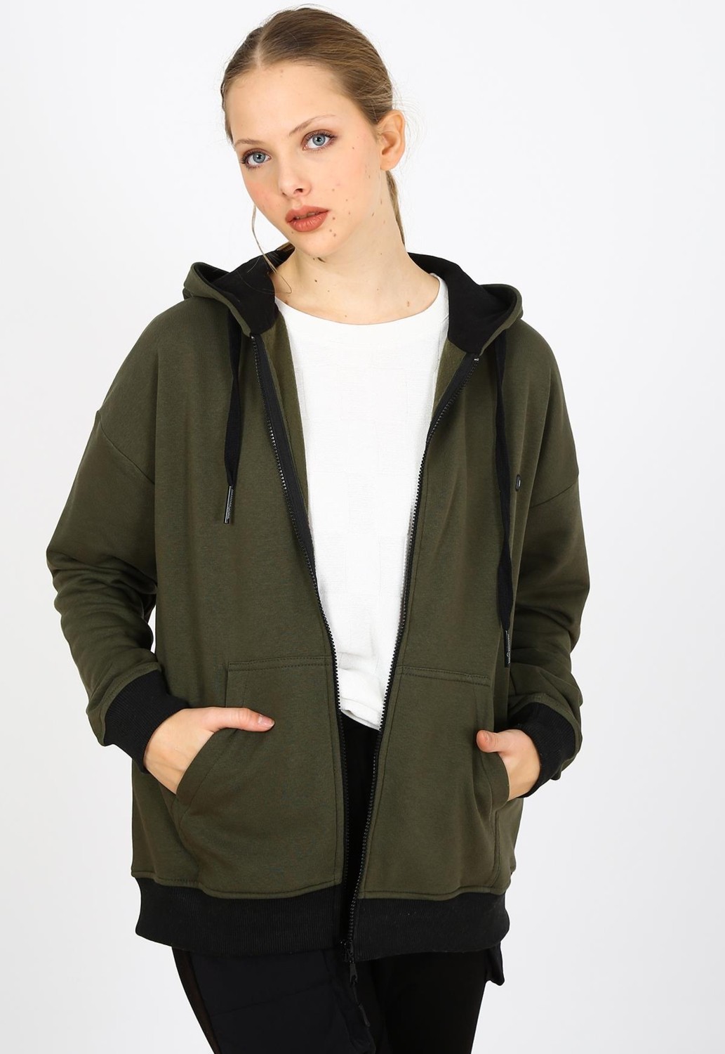 Alexander Gardi Alexandergardı Fermuarlı Kapüşonlu Sweatshirt (UN-501403) görsel 7