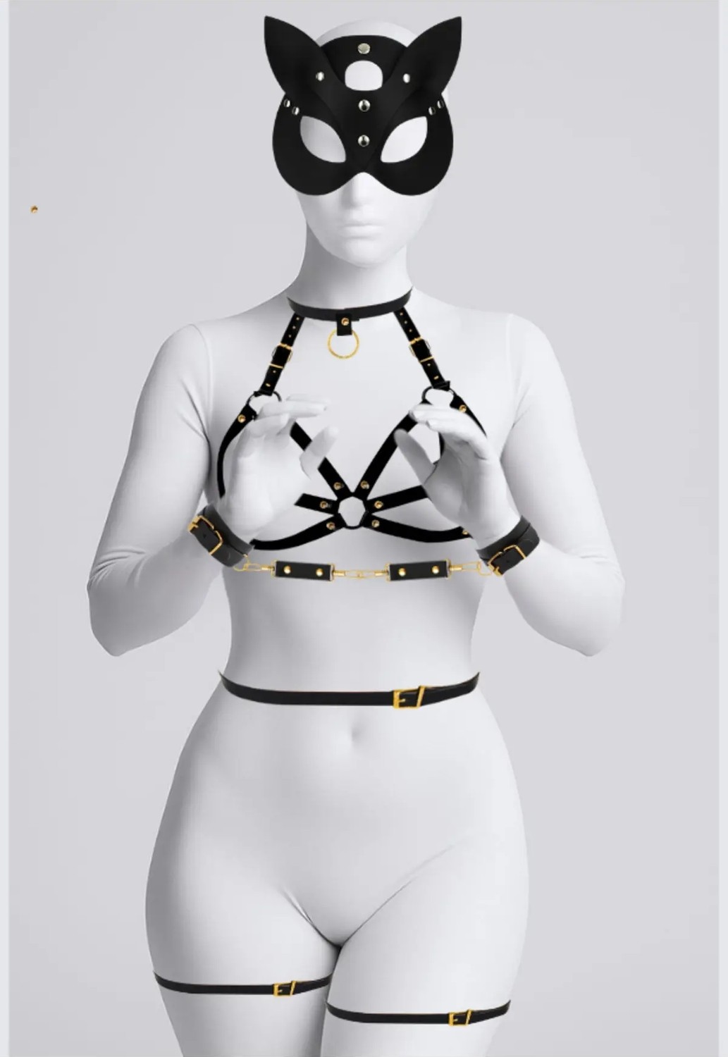Luna Vanessa Body Deri Fantezi Giyim -2196-AYS-FG-XL görsel 2