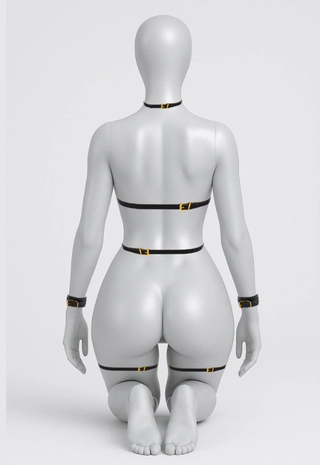 Luna Vanessa Body Deri Fantezi Giyim -2196-AYS-FG-XL görsel 3
