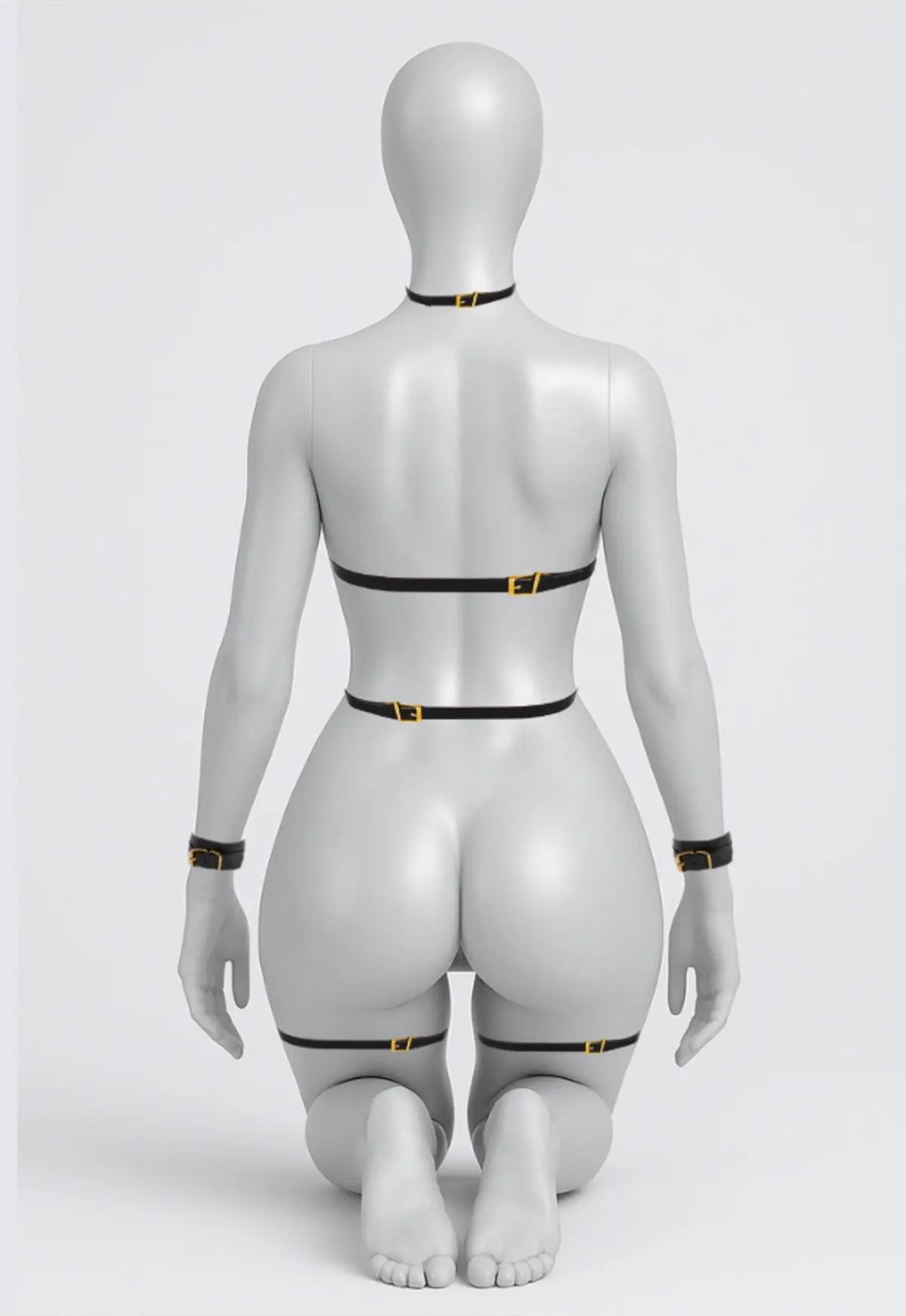 Luna Vanessa Yılbaşına Özel Body Deri Fantezi Giyim -2196-YLBS-FG-M görsel 3