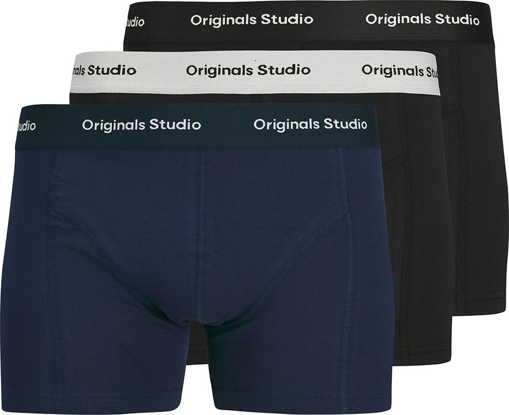 Jack & Jones Jacvesterbro Solıd Trunks 3 Pack Noos Erkek Lacivert Boxer 12272945-04 görsel 7