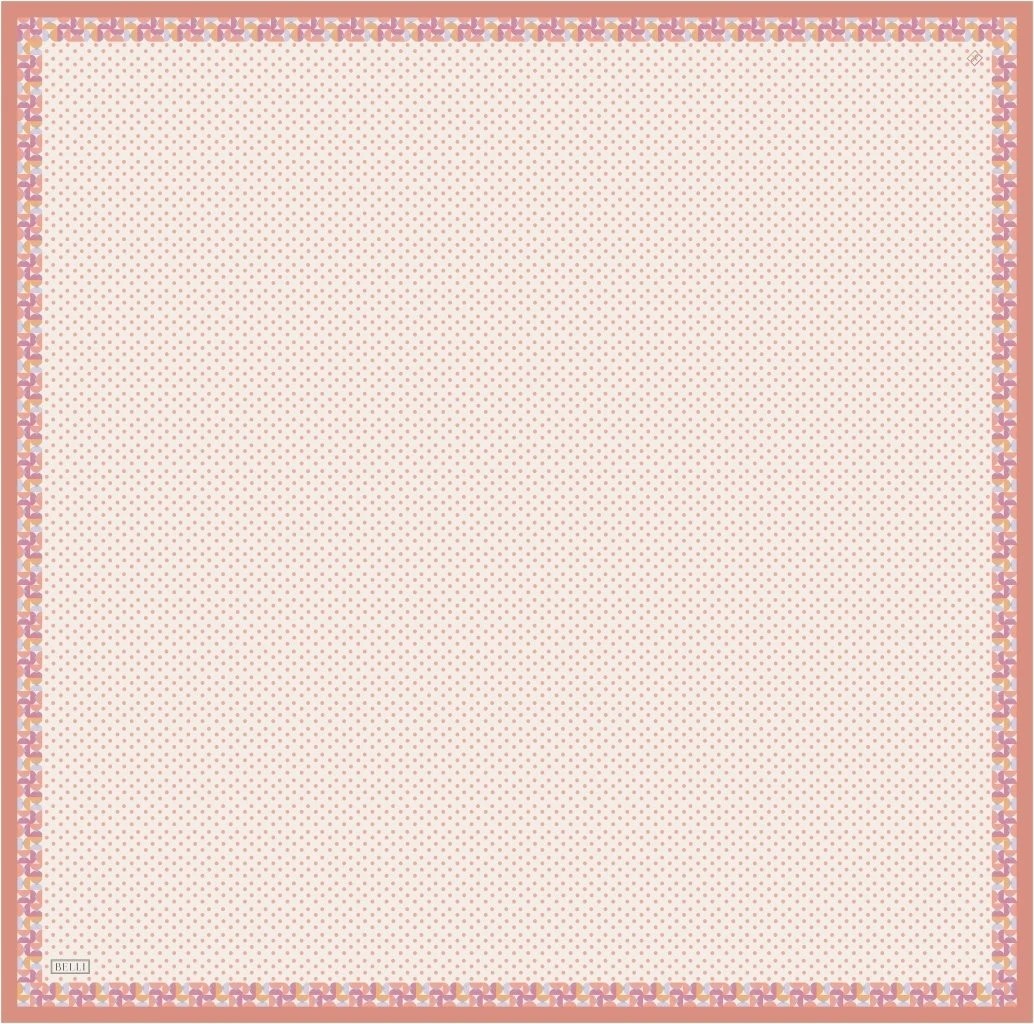 Belli Twill Ipek Desenli Eşarp 4326D görsel 3