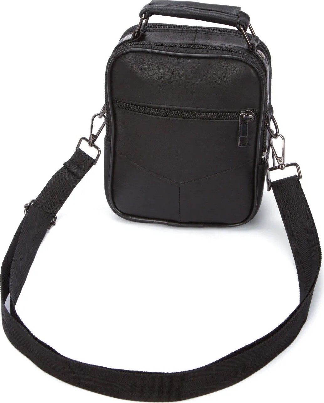 Sannora Bags Siyah %100 Hakiki Deri Erkek Omuz ve El Çantası Çaprazaskılı görsel 7