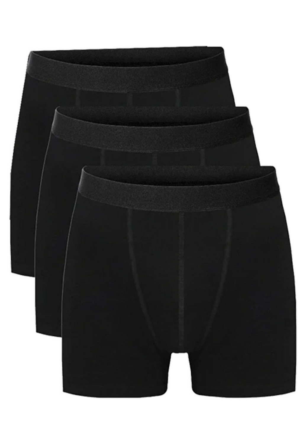 Belifanti Collection Erkek Pamuklu 6'lı Siyah Sporcu Atlet ve 6'lı Gri Boxer 12 Parça Set görsel 4
