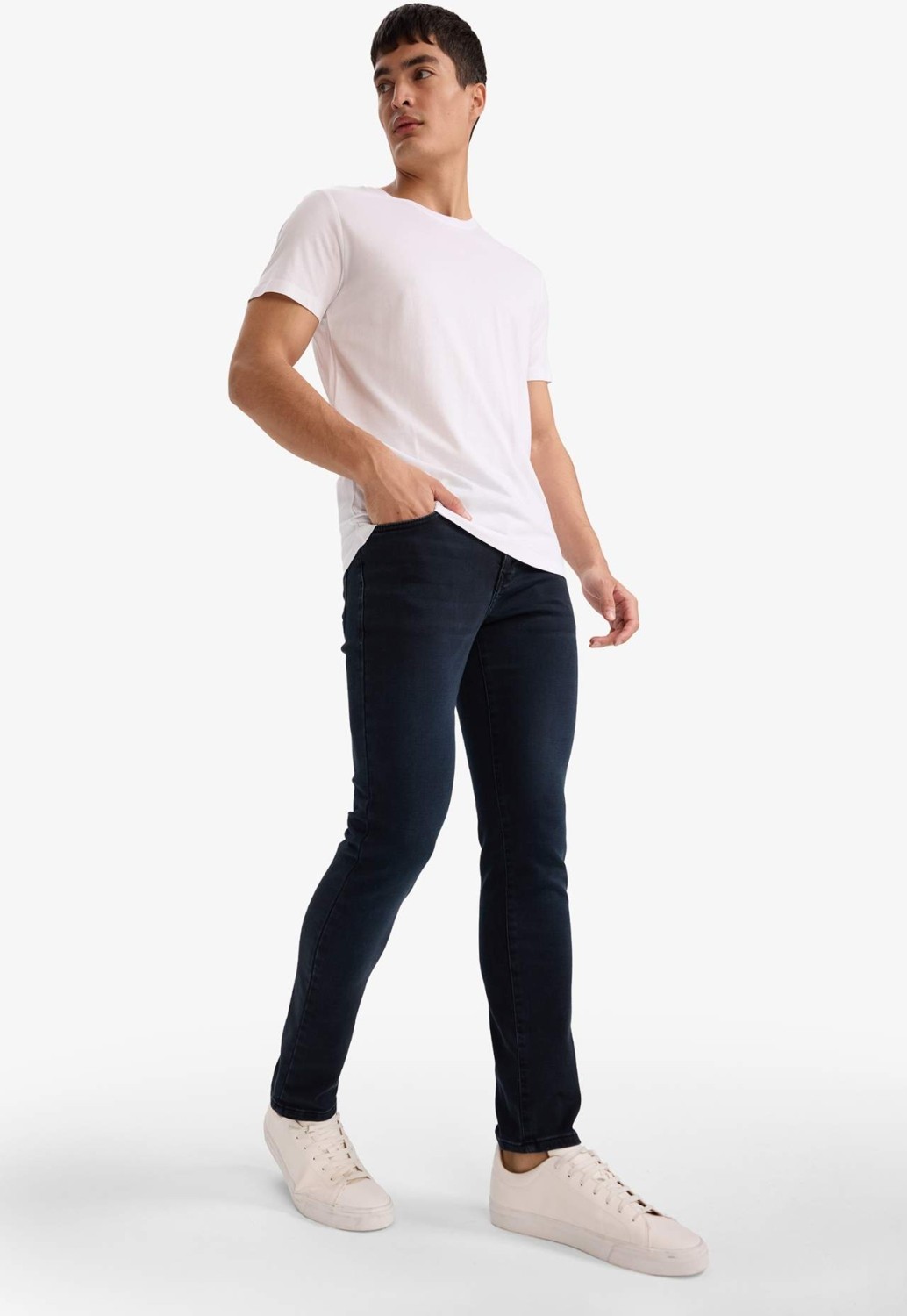 DeFacto Pedro Slim Fit Normal Bel Dar Paça Jean Pantolon G3229AX25AU görsel 2