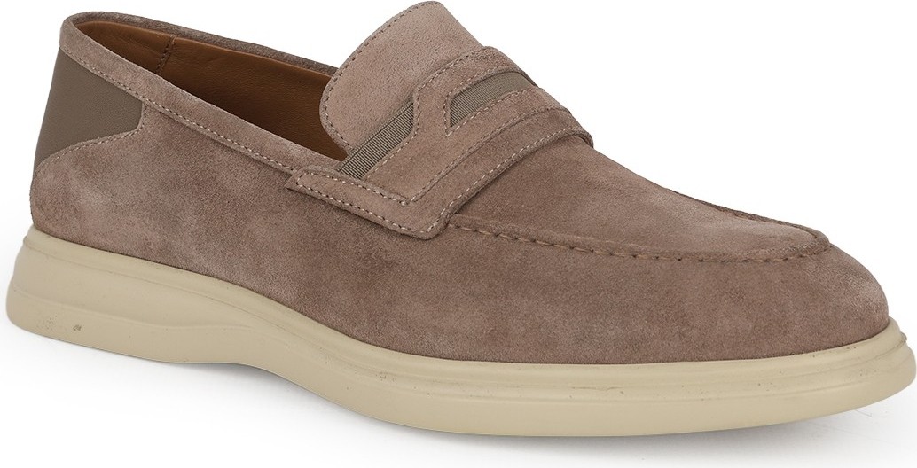Libero L6020 Taba Hakiki Süet Ultra Hafif Eva Taban Erkek Penny Loafer Casual Ayakkabı görsel 5