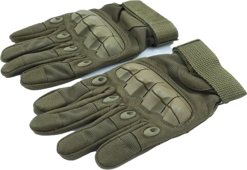 Kordak Haki Kemikli Uzun Tactical Eldiven - Motorcu Airsoft Eldiven görsel 3