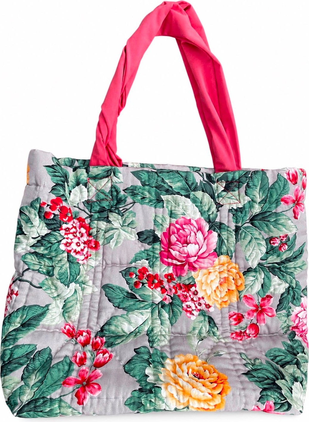 Çiçek Desenli Renkli Kapitone Portföy Çanta- El Yapımı Clutch- Abiye & Günlük Kullanım- Şık Kadın Çanta görsel 4