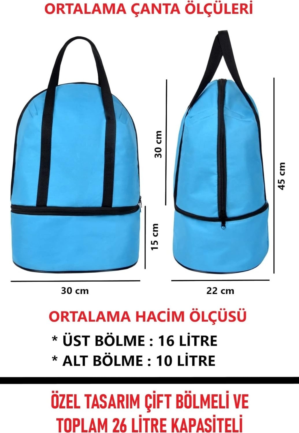 Okavango Kadın Plaj Çantası,hasır Çanta, Cepli, Renkli, Soğutucu görsel 3