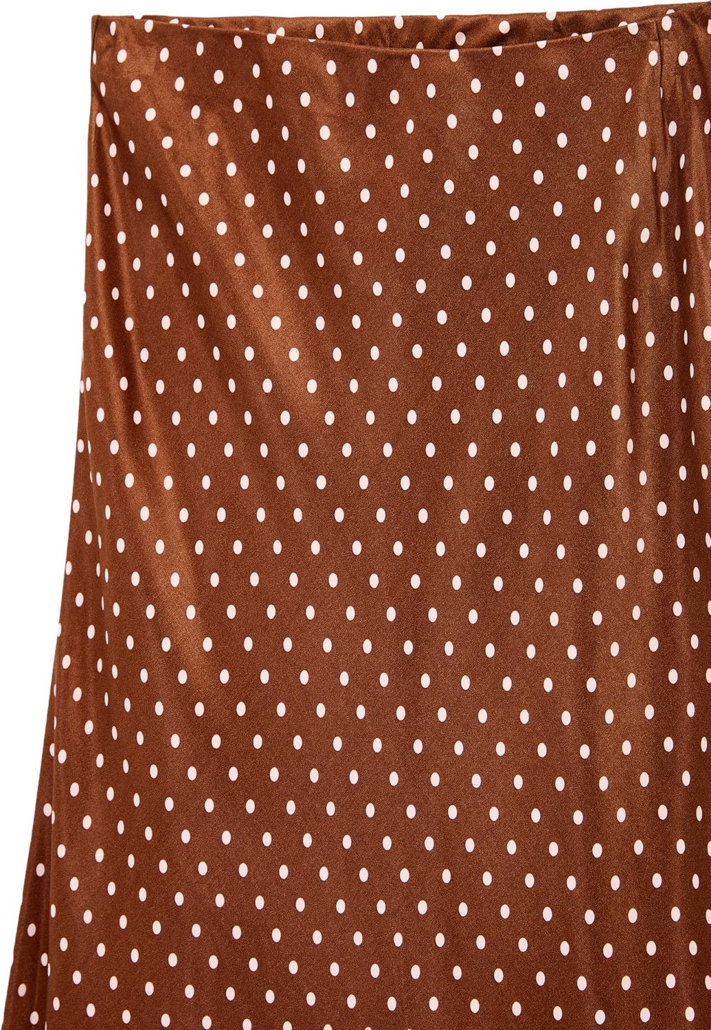 Die Grup Slim Fit Puantiye Desenli Midi Saten Etek görsel 5