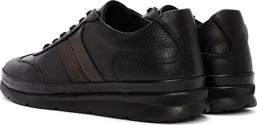 Derimod Erkek Siyah Bağcıklı Kalın Tabanlı Deri Sneaker WM700001DF görsel 6