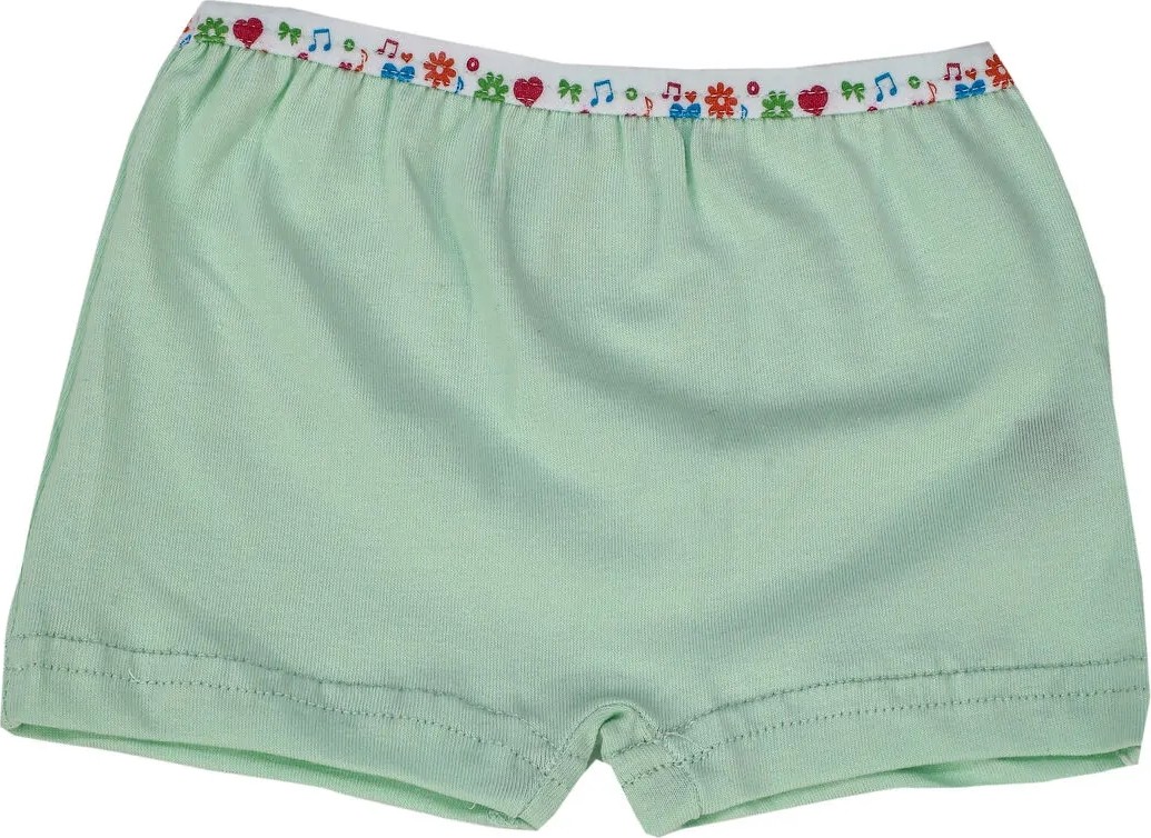 Tutku Kız Çocuk Renkli Likralı Pamuk Boxer Desenli 6 Lı Dokuma Paça Tipi görsel 3