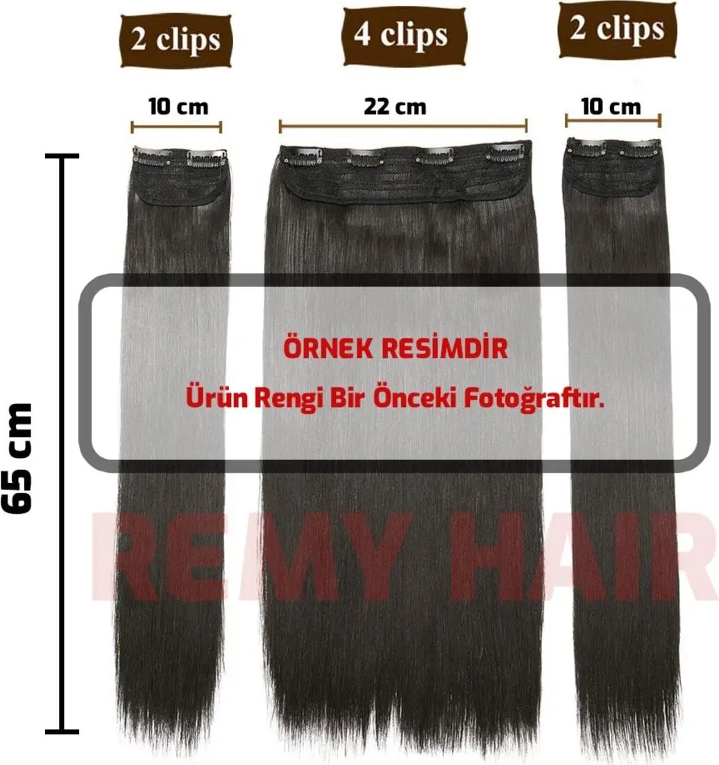 Marsilyan Kahverengi Afro Dalgalı Yarım Ay, 70CM 190 Gr. Fiber Sentetik Çıt Çıt, Renk No:30 görsel 4