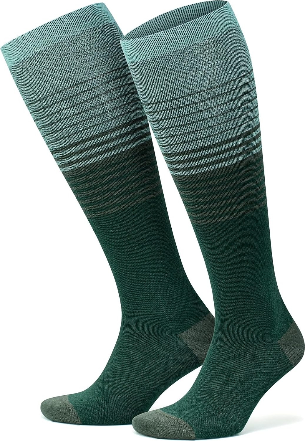 Erkek ve Kadın Için Renkli Bambu (15-20 mm Hg) Basınçlı Uçuş Seyahat Çorabı 3590