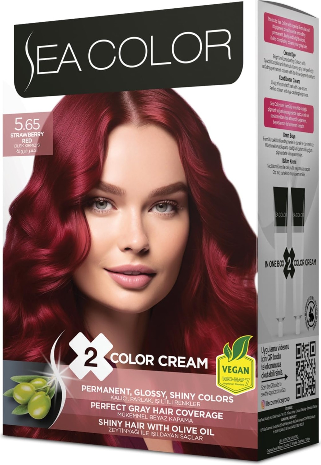 Aesco Sea Color 5.65 Çilek Kırmızısı Set Boya
