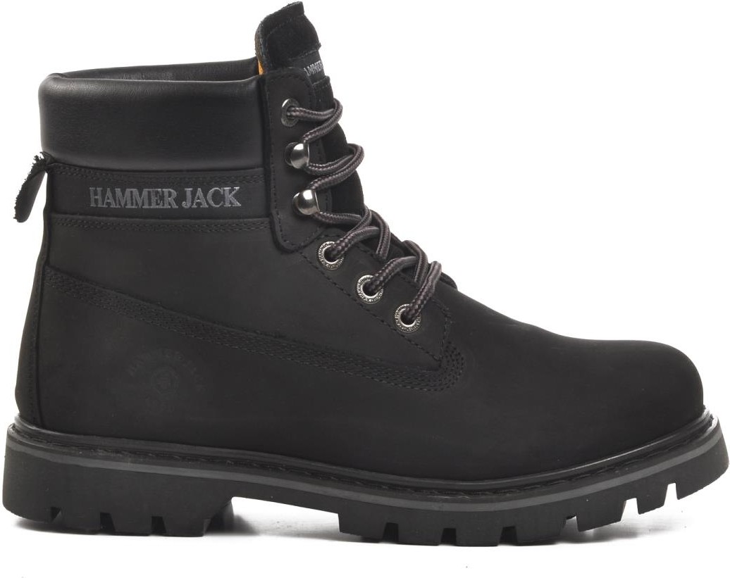 Hammer Jack 102 16600 Siyah Nubuk Hakiki Deri Erkek Bot görsel 2