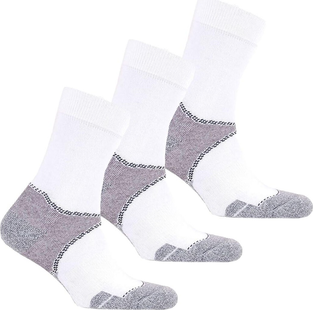 Aesco Thermoform Unisex Walking Uzun Çorap, Beyaz, 3'lü Paket, 35-38 Beden görsel 2